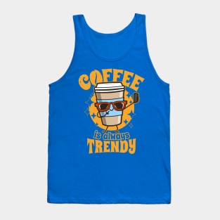 Funny Cute Millennial Coffee Trendy Selfie Slogan Meme Tank Top